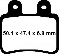 Dimensions plaquettes de frein SFA 350
