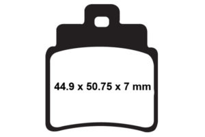 Dimensions des plaquettes de freins FA 355