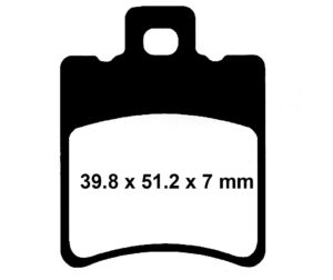 Dimensions plaquettes de frein SFA 193
